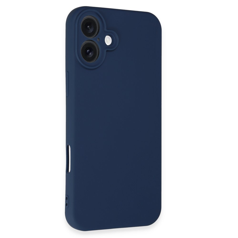 iPhone 16 Plus Kılıf First Silikon - Lacivert  iPhone 16 Plus Kılıf First Silikon - Lacivert
