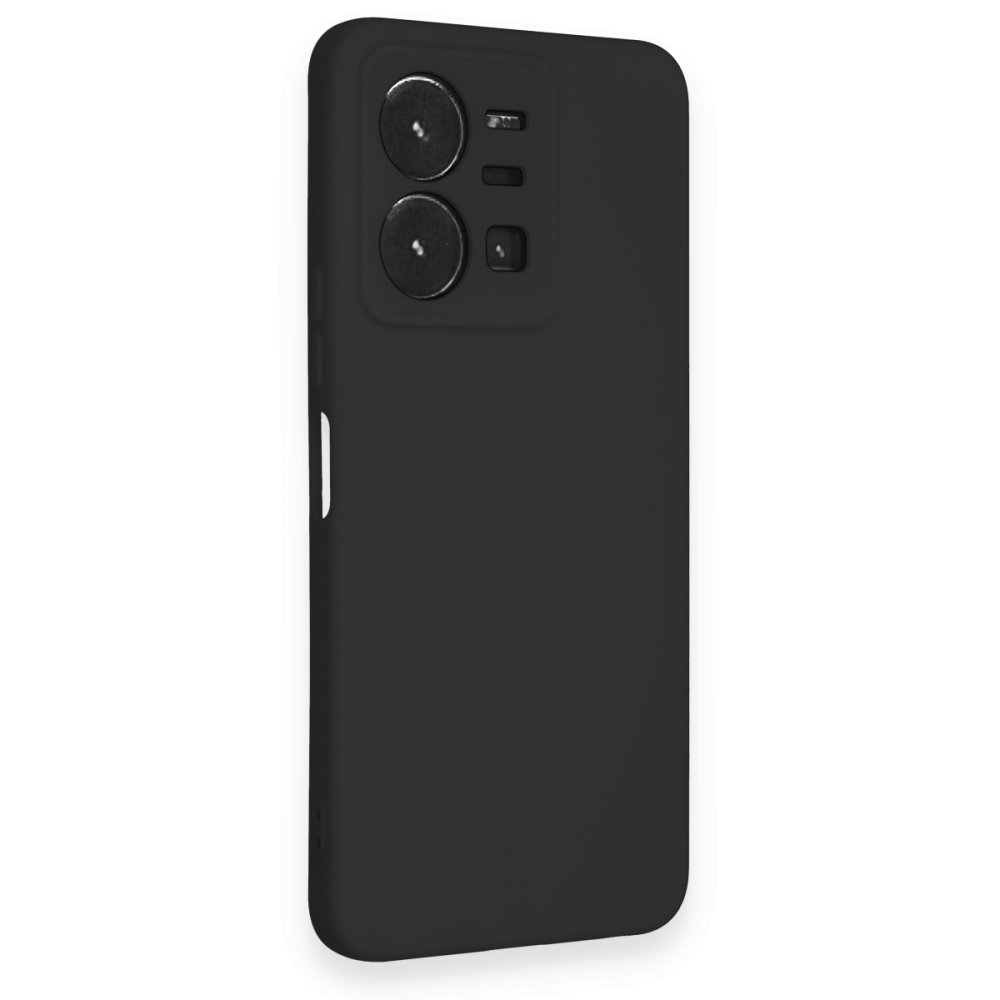 Vivo Y35 Kılıf Nano içi Kadife Silikon - Siyah Vivo Y35 Kılıf Nano içi Kadife Silikon - Siyah