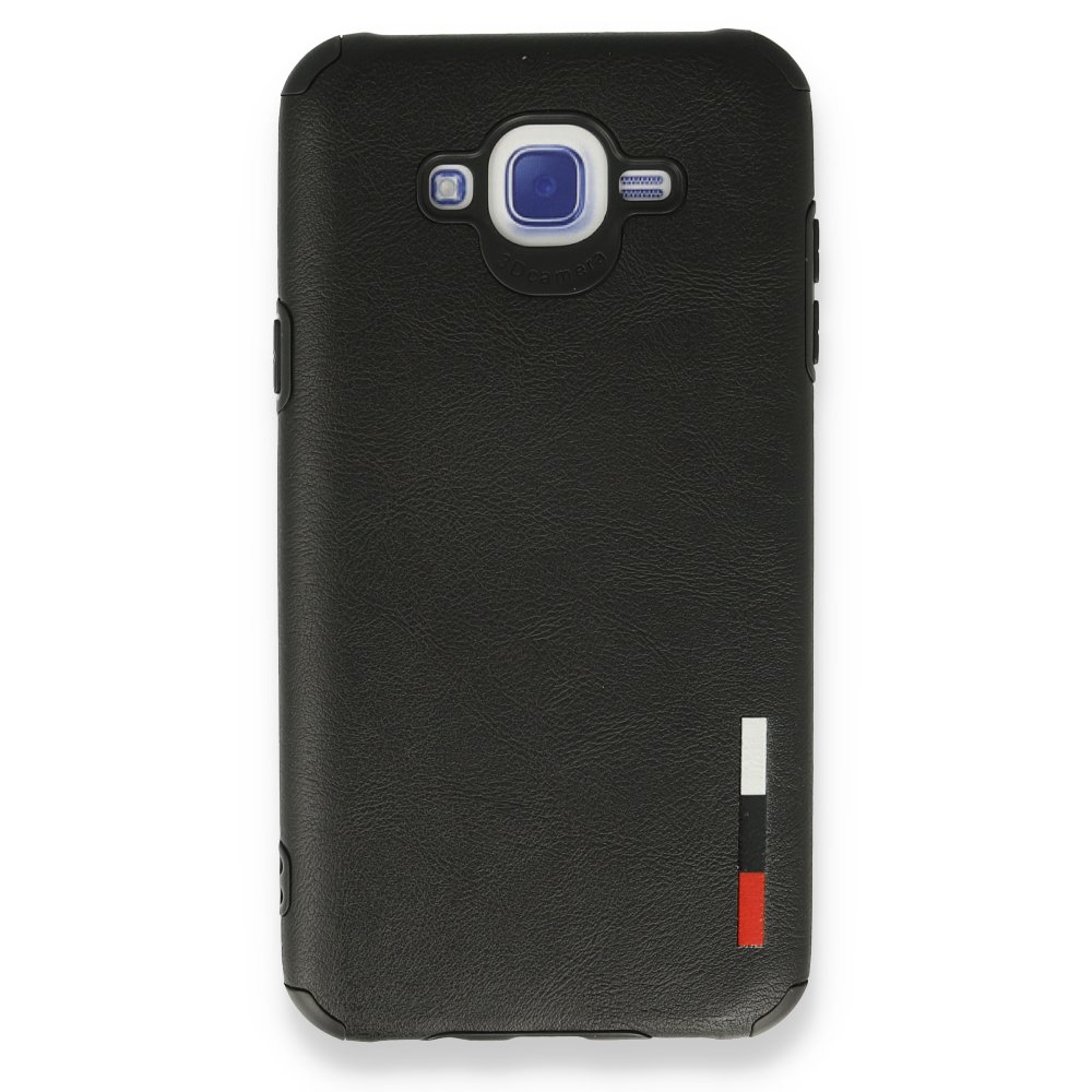  Samsung Galaxy J7 Kılıf Loop Deri Silikon - Siyah