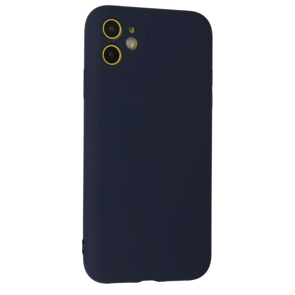  iPhone 12 Mini Kılıf Nano içi Kadife Silikon - Lacivert