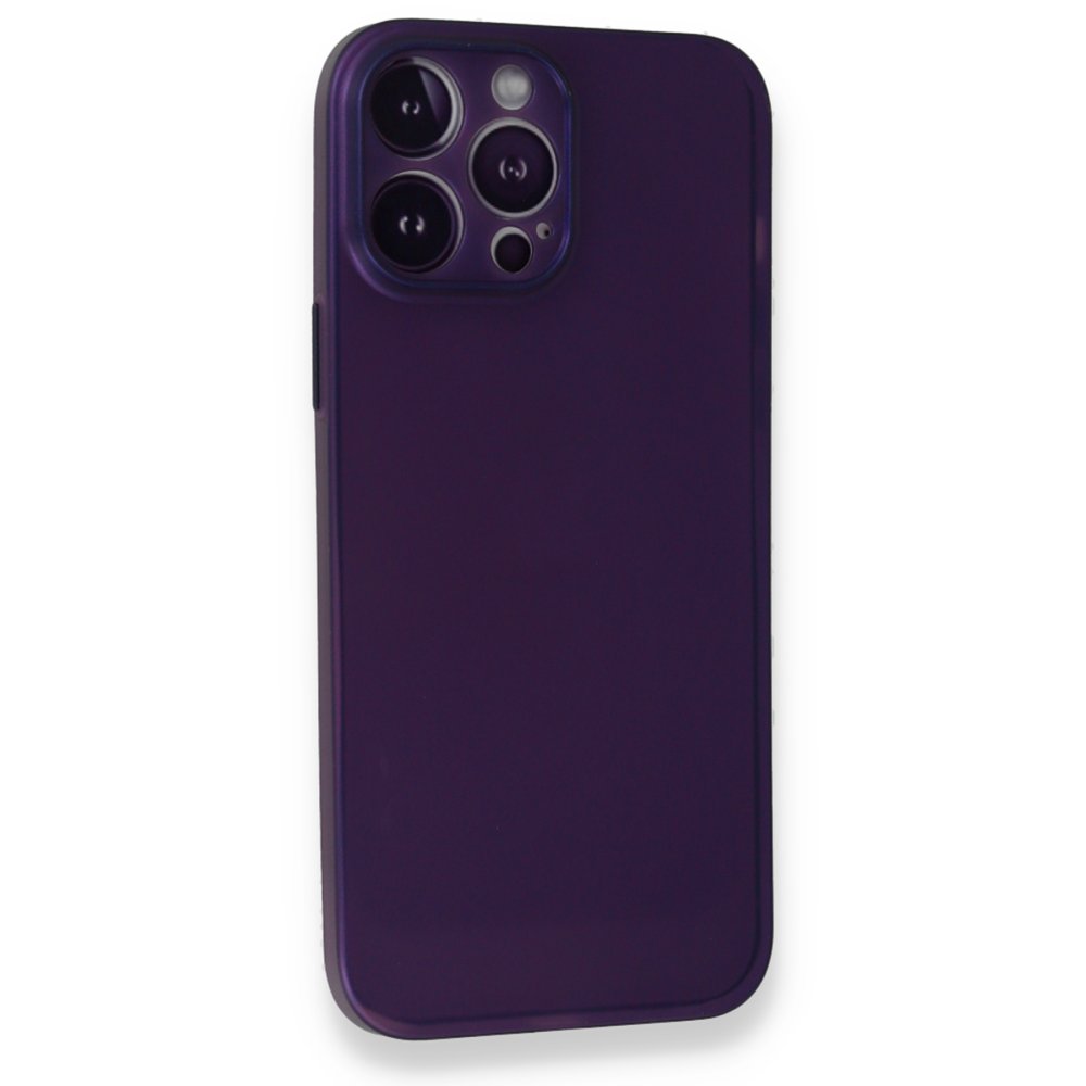  iPhone 14 Pro Kılıf PP Ultra İnce Kapak - Mor