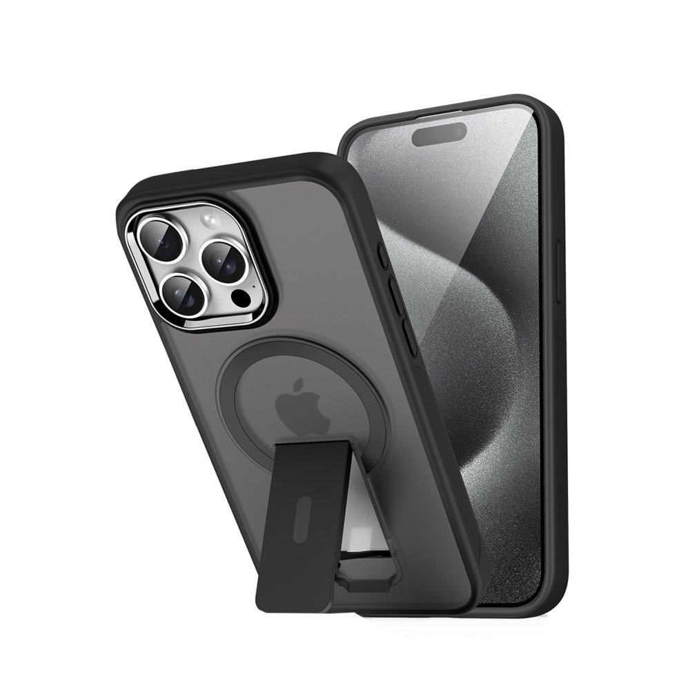  iPhone 16 Pro Tork Magsafe Standlı Kapak - Siyah