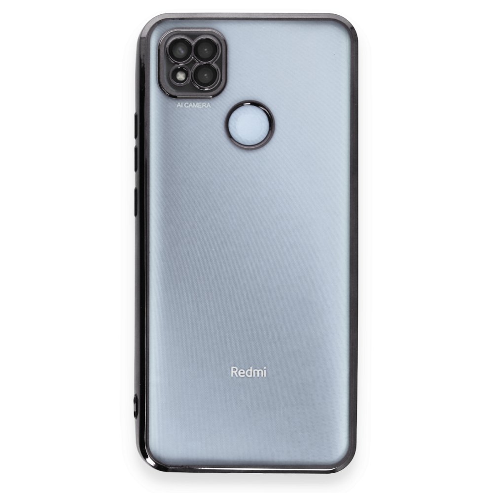 Redmi 9C Kılıf Razer Lensli Silikon - Siyah