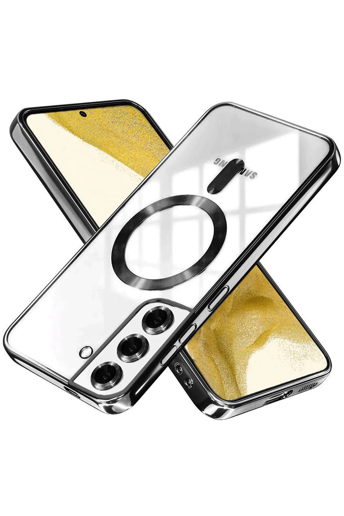  Samsung Galaxy S22 Kılıf Kross Magneticsafe Kapak - Siyah