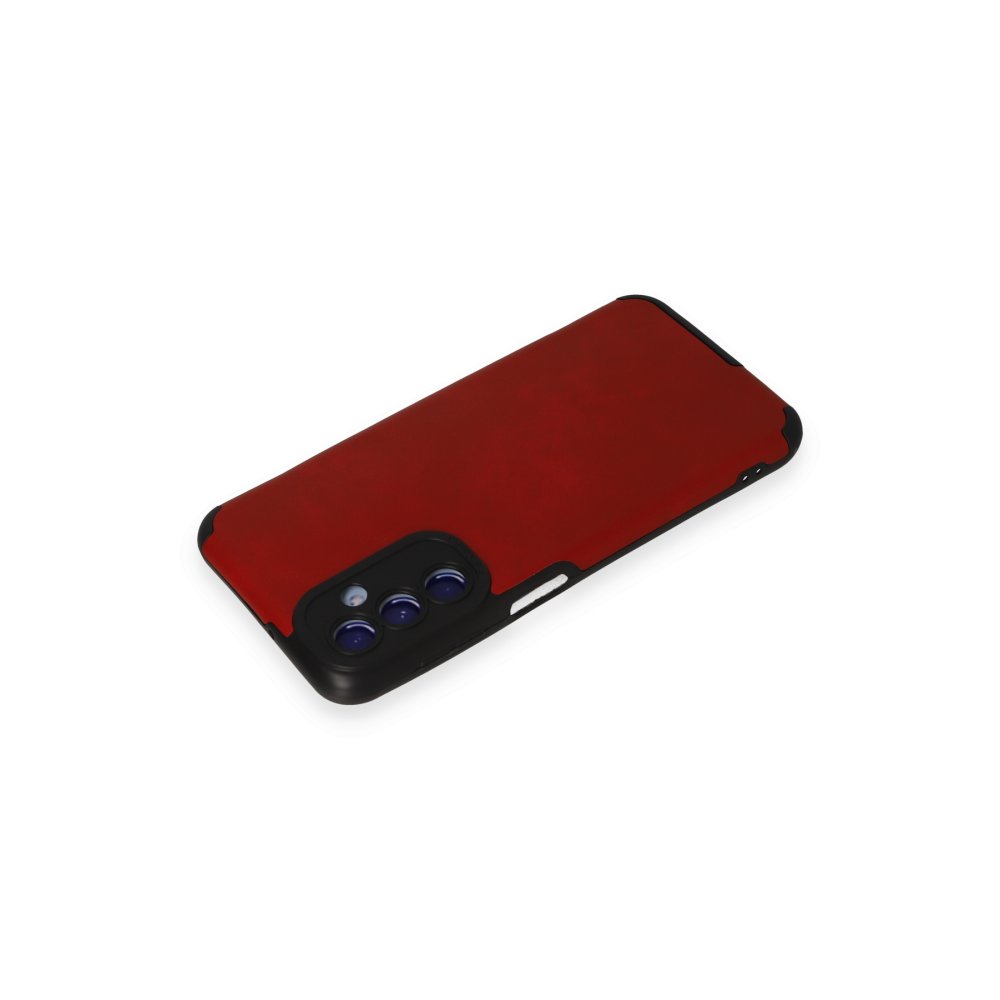  Samsung Galaxy M34 5G Kılıf Loop Deri Silikon - Kırmızı