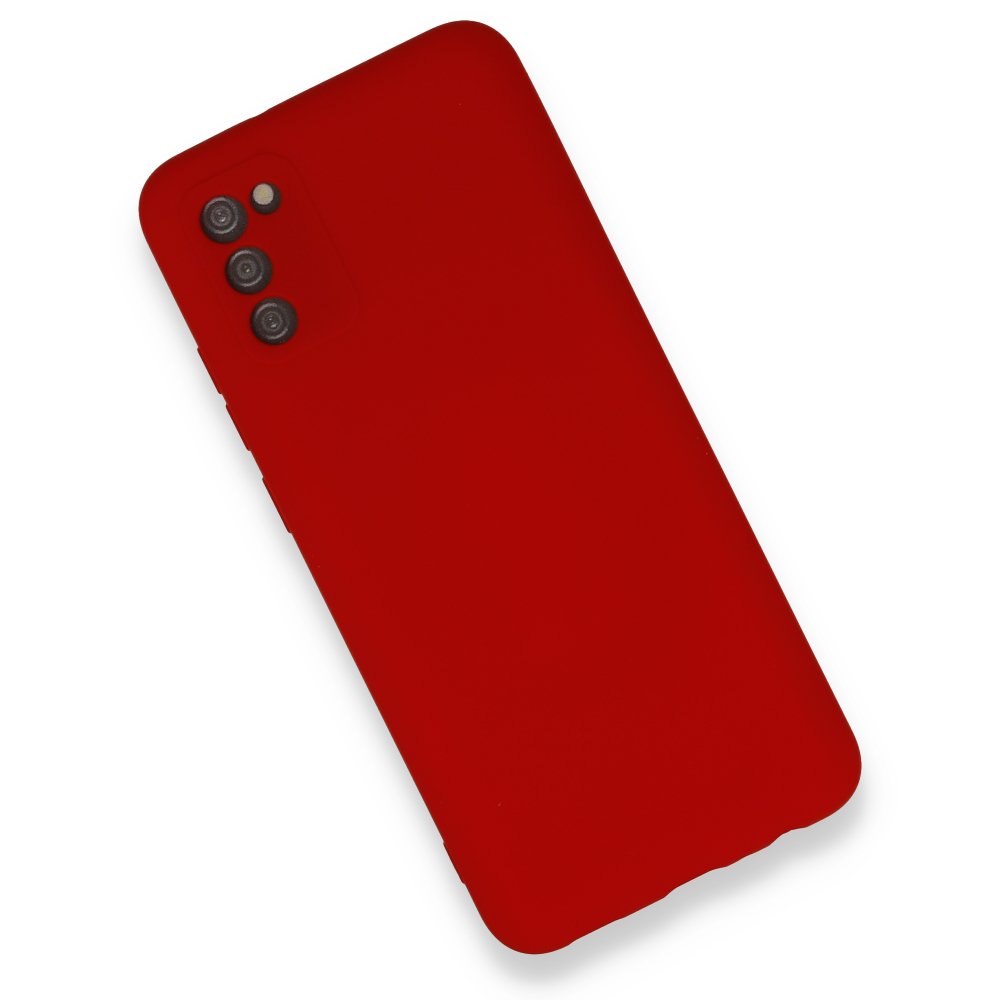  Samsung Galaxy A03S Kılıf Nano içi Kadife Silikon - Kırmızı