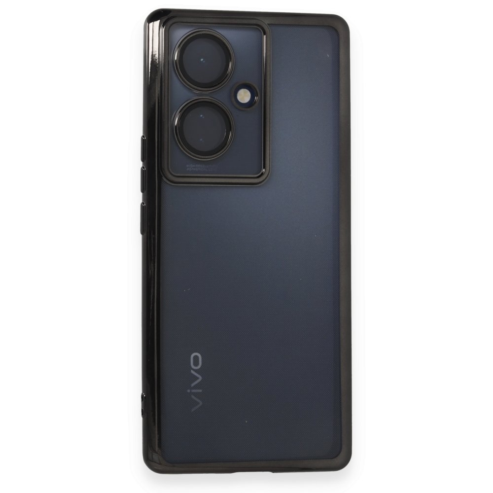  Vivo V29 Lite Kılıf Razer Lensli Silikon - Siyah