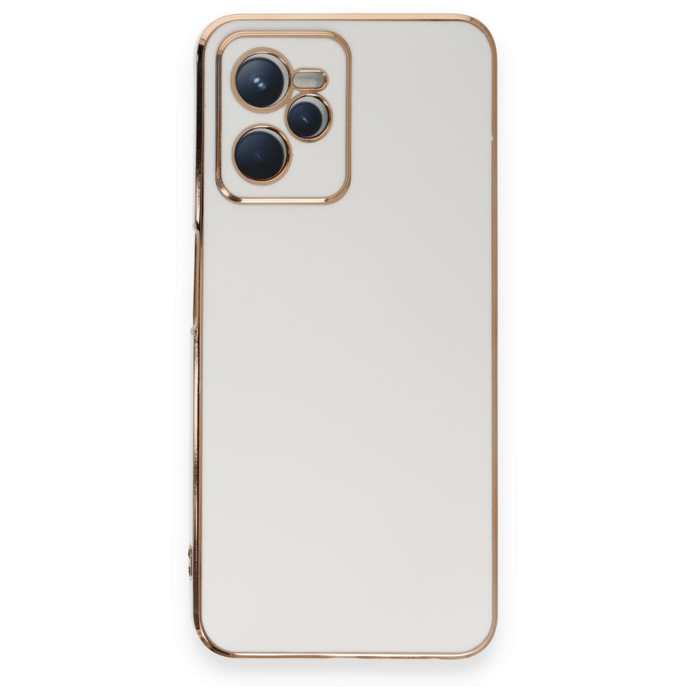 Realme C35 Kılıf Volet Silikon - Beyaz  Realme C35 Kılıf Volet Silikon - Beyaz
