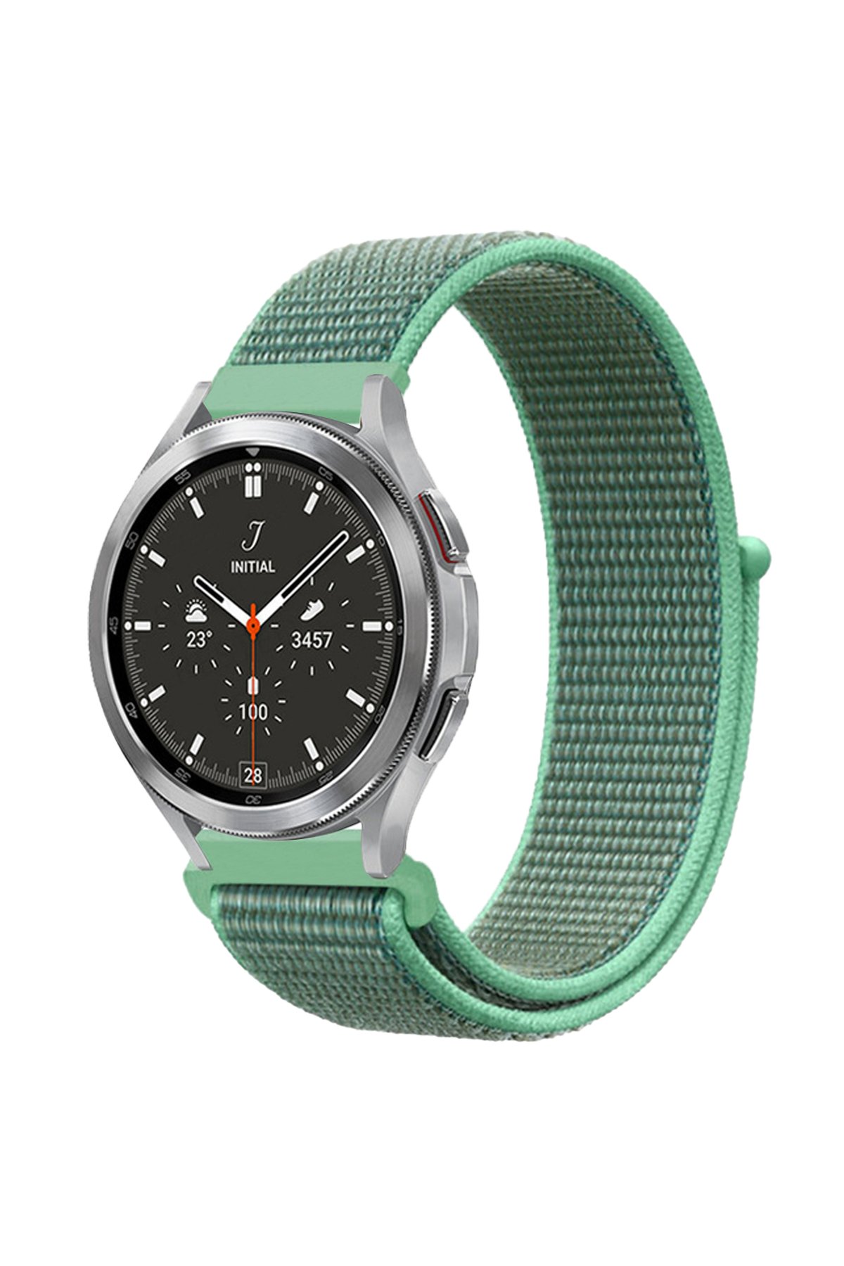  GT4 46mm 22mm Hasırlı Cırtcırtlı Kordon - Turkuaz