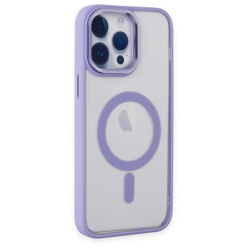  iPhone 14 Pro Kılıf Room Magneticsafe Silikon - Lila