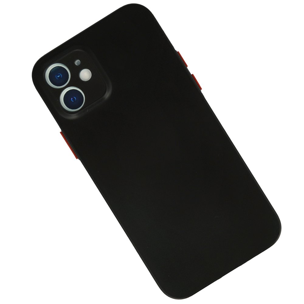 iPhone 12 Mini Kılıf PP Ultra İnce Kapak - Siyah  iPhone 12 Mini Kılıf PP Ultra İnce Kapak - Siyah