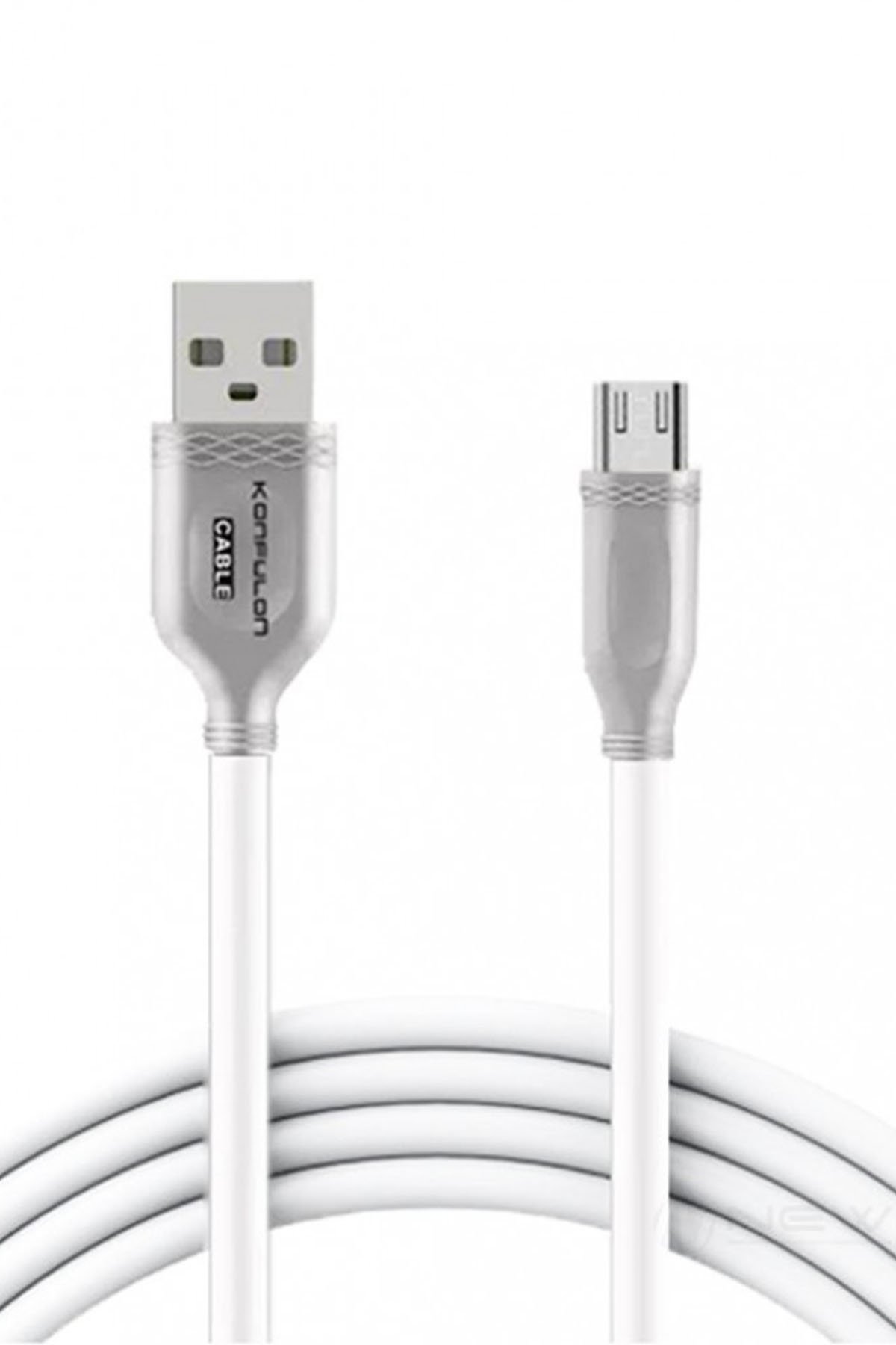 Konfulon S47 Micro USB Kablo 1M 3A - Beyaz