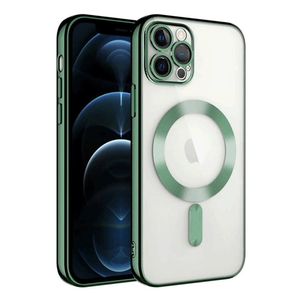  iPhone 14 Pro Max Kılıf Kross Magneticsafe Kapak - Koyu Yeşil