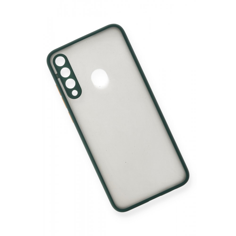 Huawei Y6P Kılıf Montreal Silikon Kapak - Yeşil  Huawei Y6P Kılıf Montreal Silikon Kapak - Yeşil