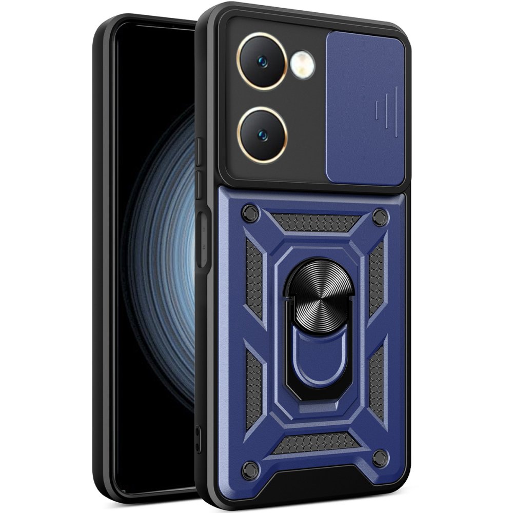 Vivo Y18 Kılıf Pars Lens Yüzüklü Silikon - Lacivert Vivo Y18 Kılıf Pars Lens Yüzüklü Silikon - Lacivert