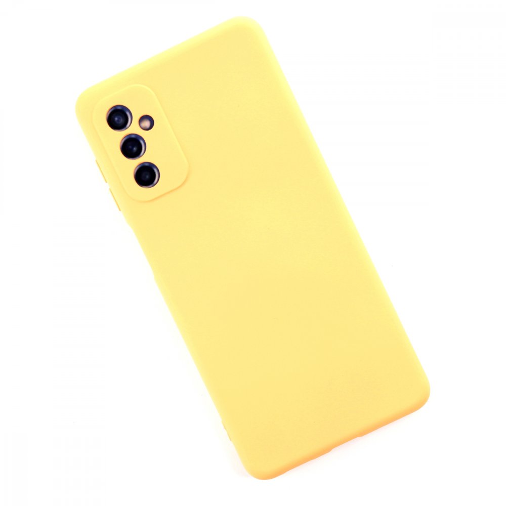  Samsung Galaxy M52 5G Kılıf Nano içi Kadife Silikon - Sarı