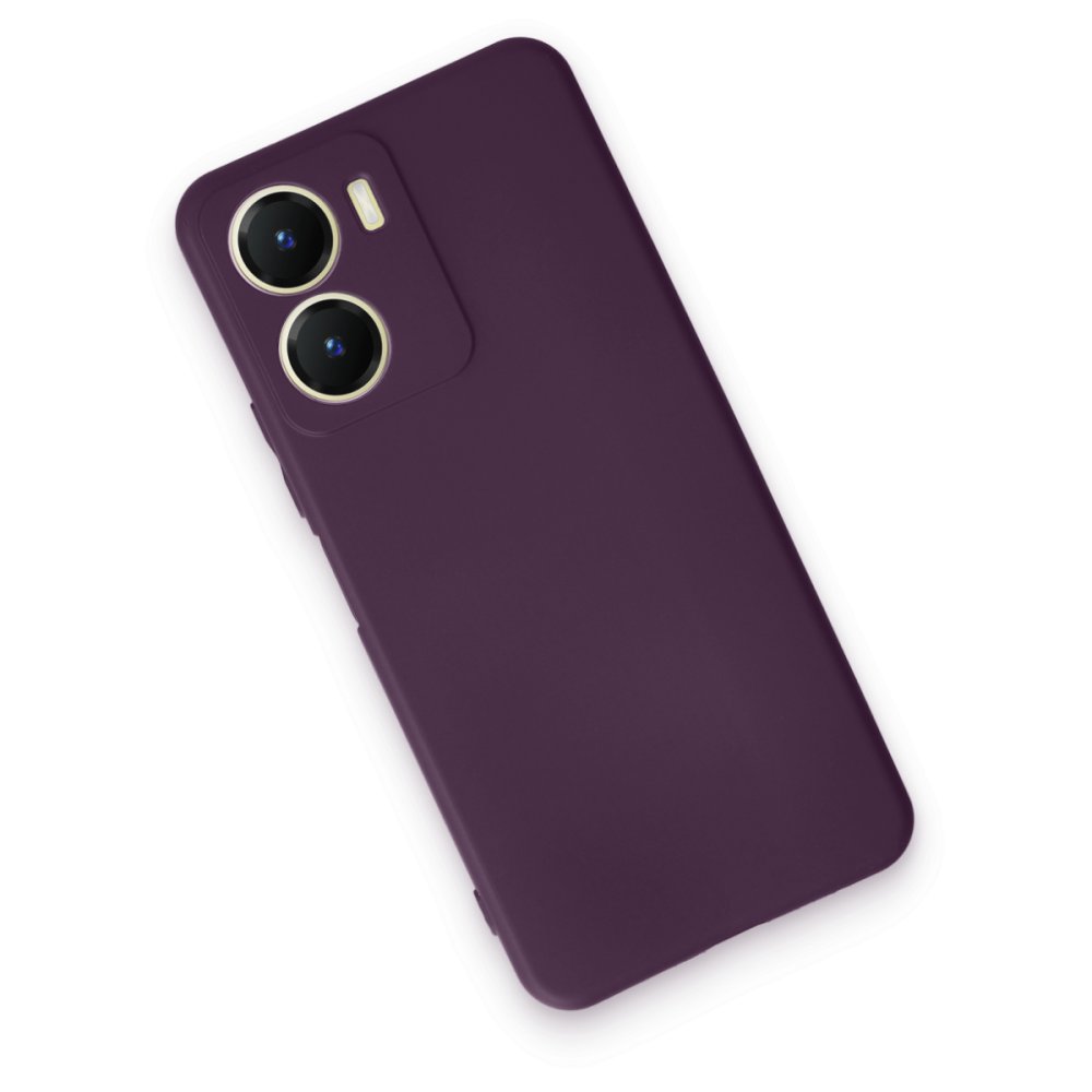  Vivo Y16 Kılıf First Silikon - Mor