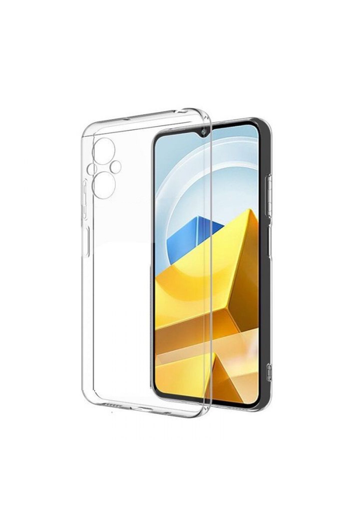 Xiaomi Poco M5 Kılıf Lüx Şeffaf Silikon Xiaomi Poco M5 Kılıf Lüx Şeffaf Silikon