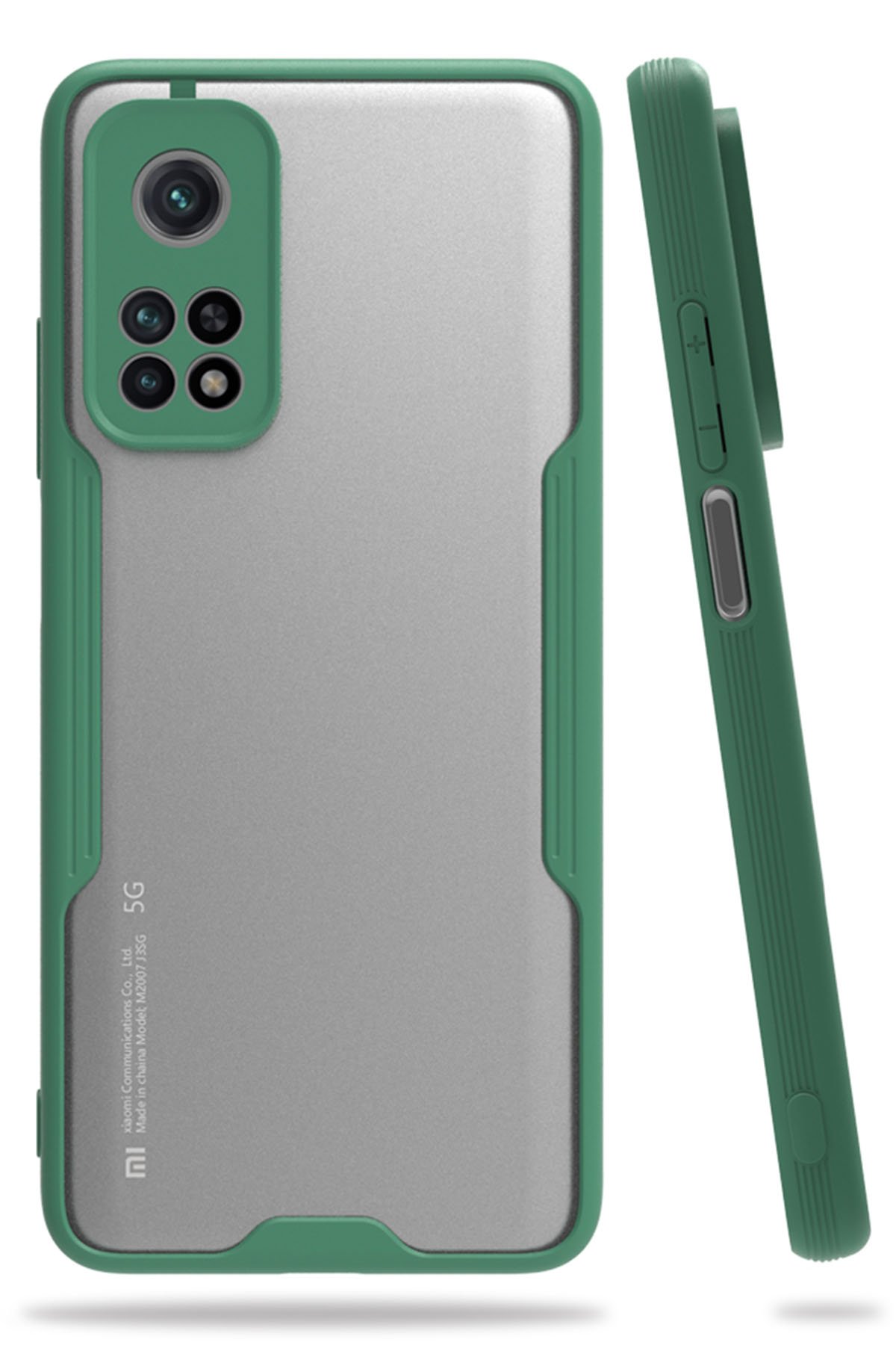  Xiaomi Mi 10T Kılıf Platin Silikon - Yeşil