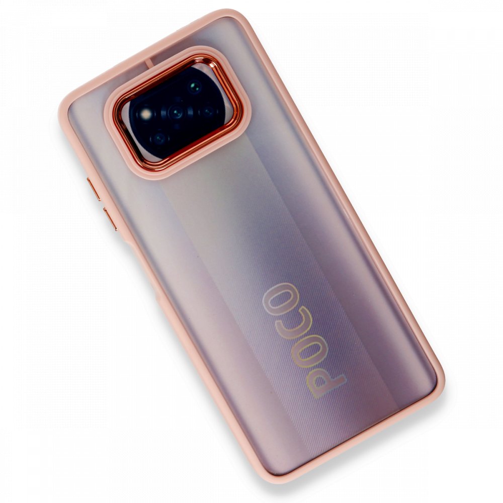 Xiaomi Pocophone X3 Pro Kılıf Dora Kapak - Pudra Xiaomi Pocophone X3 Pro Kılıf Dora Kapak - Pudra