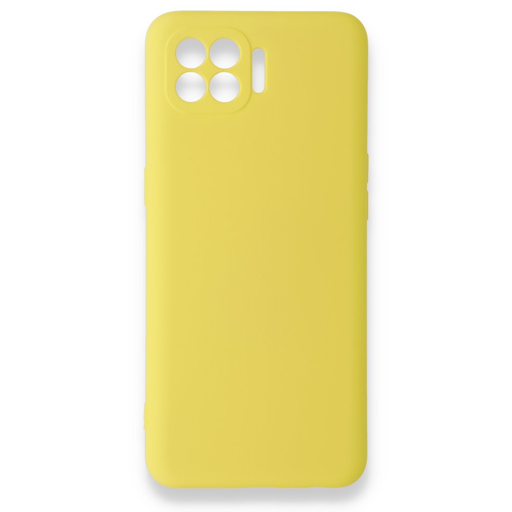 Oppo Reno 4 Lite Kılıf Nano içi Kadife Silikon - Sarı Oppo Reno 4 Lite Kılıf Nano içi Kadife Silikon - Sarı