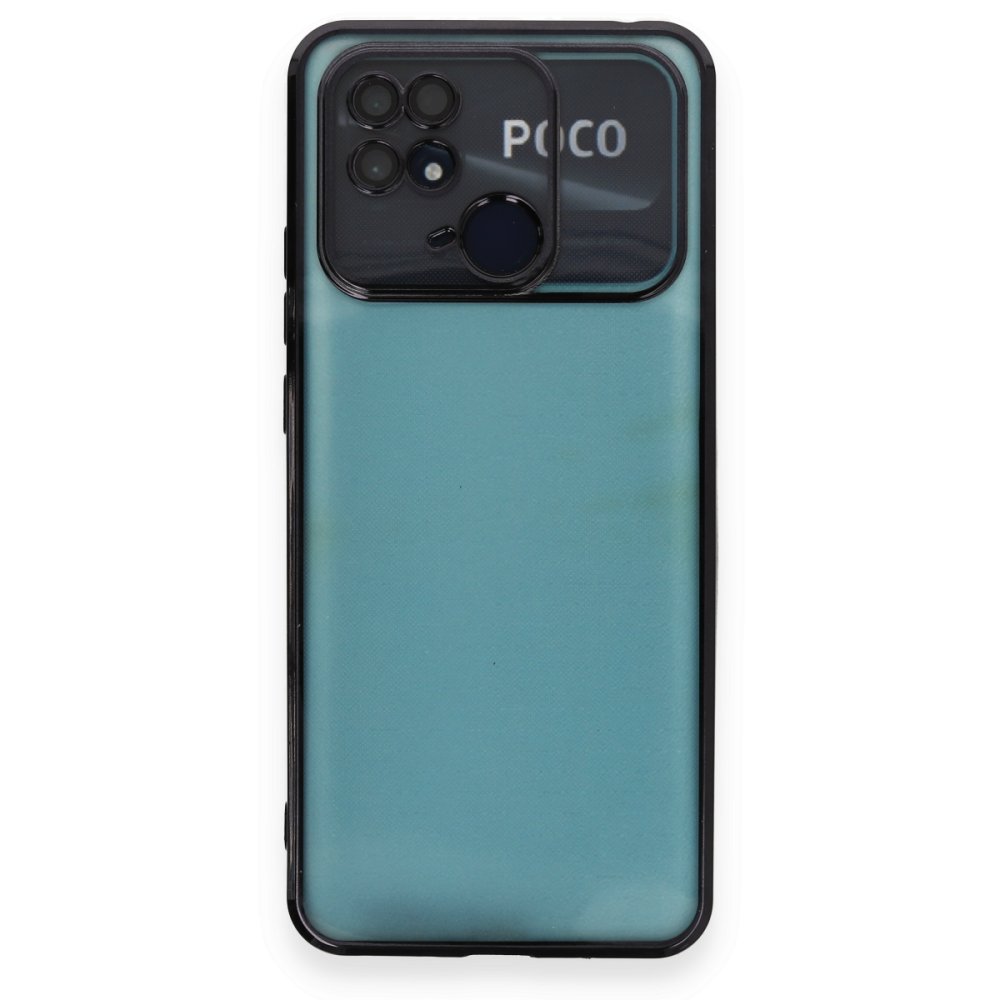 Redmi 10C Kılıf Razer Lensli Silikon - Siyah