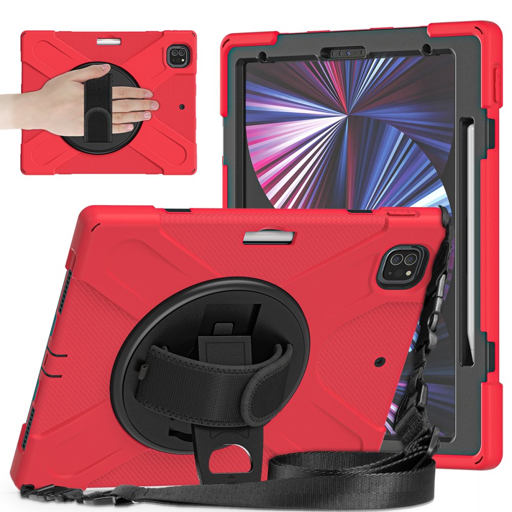  iPad Pro 12.9 (2018) Kılıf Amazing Tablet Kapak - Kırmızı