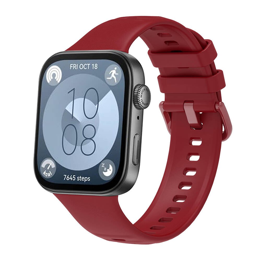  Huawei Watch Fit 3 Klasik Kordon - Bordo