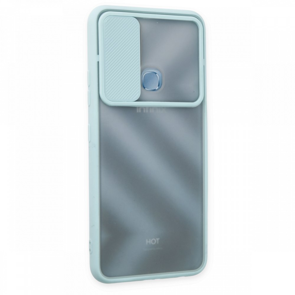 İnfinix Hot 10 Kılıf Palm Buzlu Kamera Sürgülü Silikon - Turkuaz İnfinix Hot 10 Kılıf Palm Buzlu Kamera Sürgülü Silikon - Turkuaz