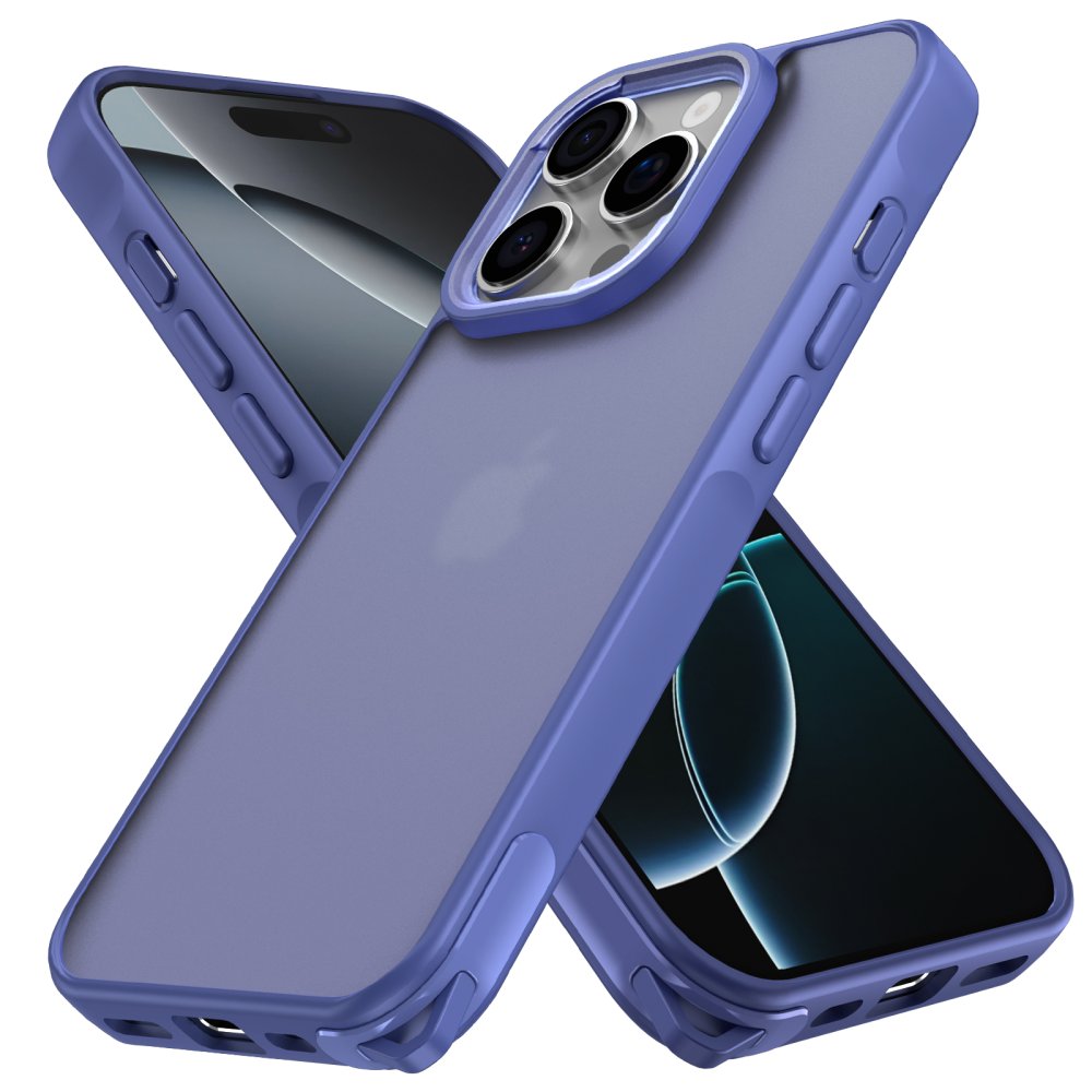  iPhone 16 Pro Kılıf Elegant Kapak - Açık Mavi