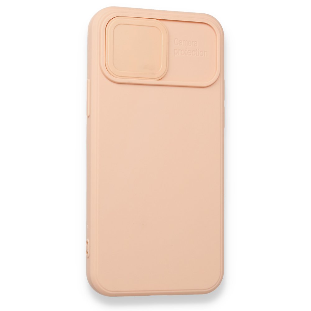  iPhone 12 Pro Max Kılıf Color Lens Silikon - Pudra