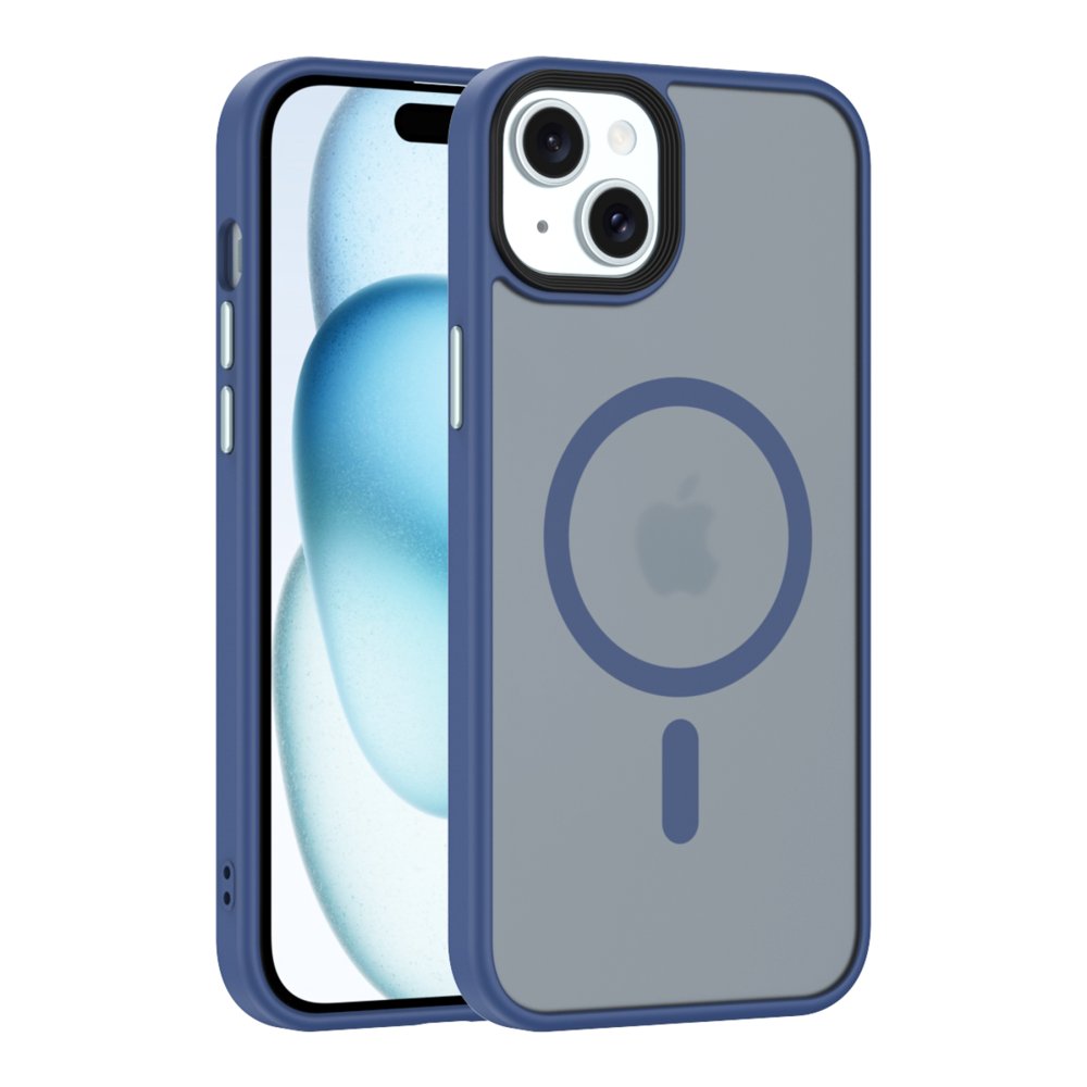  iPhone 15 Kılıf Trex Magneticsafe Kapak - Lacivert