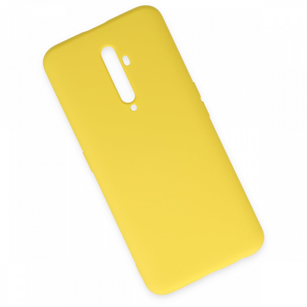 Oppo Reno 2Z Kılıf Nano içi Kadife Silikon - Sarı Oppo Reno 2Z Kılıf Nano içi Kadife Silikon - Sarı