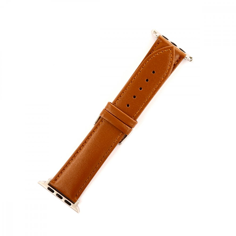 Apple Watch Ultra 49mm NL26 Deri Kordon - Taba Apple Watch Ultra 49mm NL26 Deri Kordon - Taba