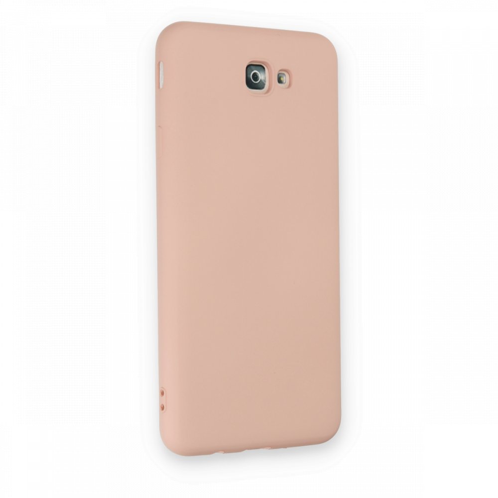  Samsung Galaxy J7 Prime Kılıf Nano içi Kadife Silikon - Pudra
