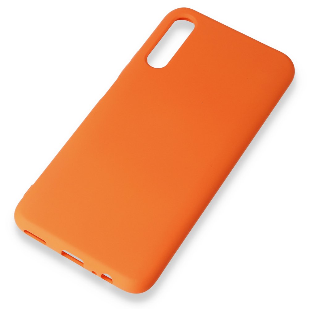 Huawei P Smart Pro / Y9S Kılıf Nano içi Kadife Silikon - Turuncu  Huawei P Smart Pro / Y9S Kılıf Nano içi Kadife Silikon - Turuncu