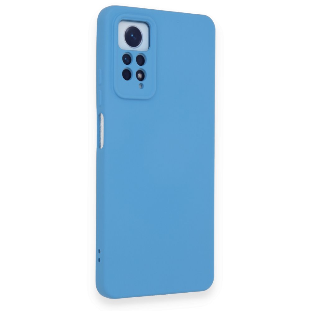 Redmi Note 12 Pro 4G Kılıf Nano içi Kadife Silikon - Mavi