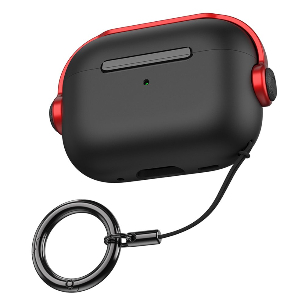 Airpods 3 (3.nesil) Cool Kılıf - Siyah-Kırmızı