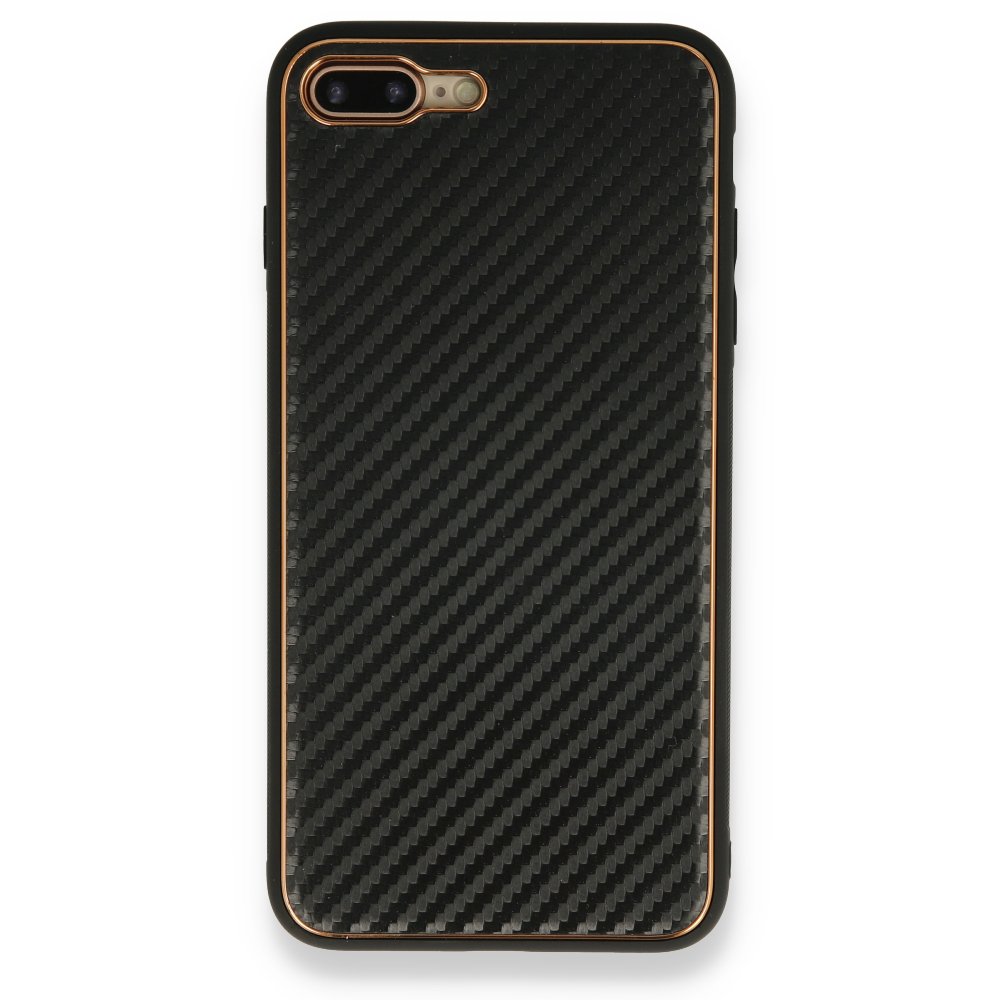 iPhone 8 Plus Kılıf Coco Karbon Silikon - Siyah iPhone 8 Plus Kılıf Coco Karbon Silikon - Siyah