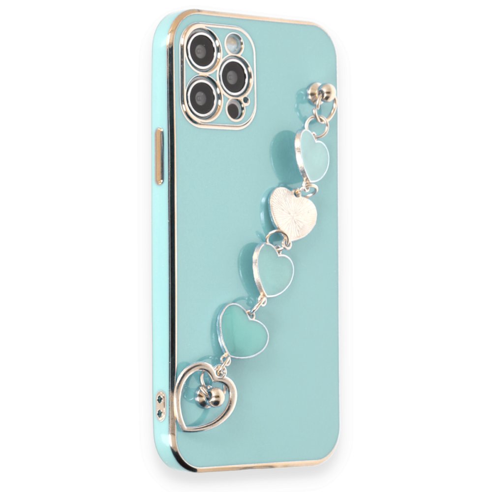  iPhone 12 Pro Max Kılıf Esila Silikon - Su Yeşili