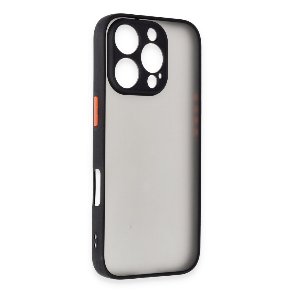 iPhone 16 Pro Max Kılıf Montreal Silikon Kapak - Siyah iPhone 16 Pro Max Kılıf Montreal Silikon Kapak - Siyah