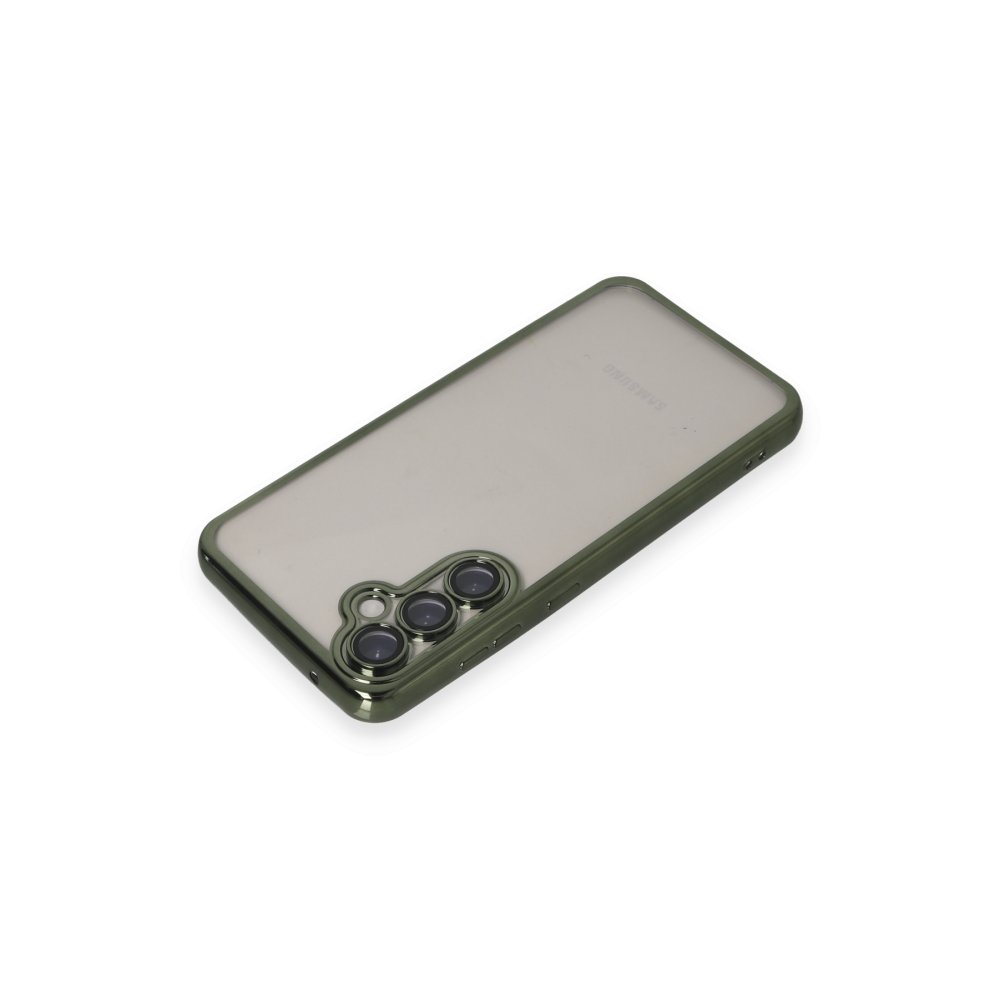  Samsung Galaxy S23 FE Kılıf Razer Lensli Silikon - Yeşil