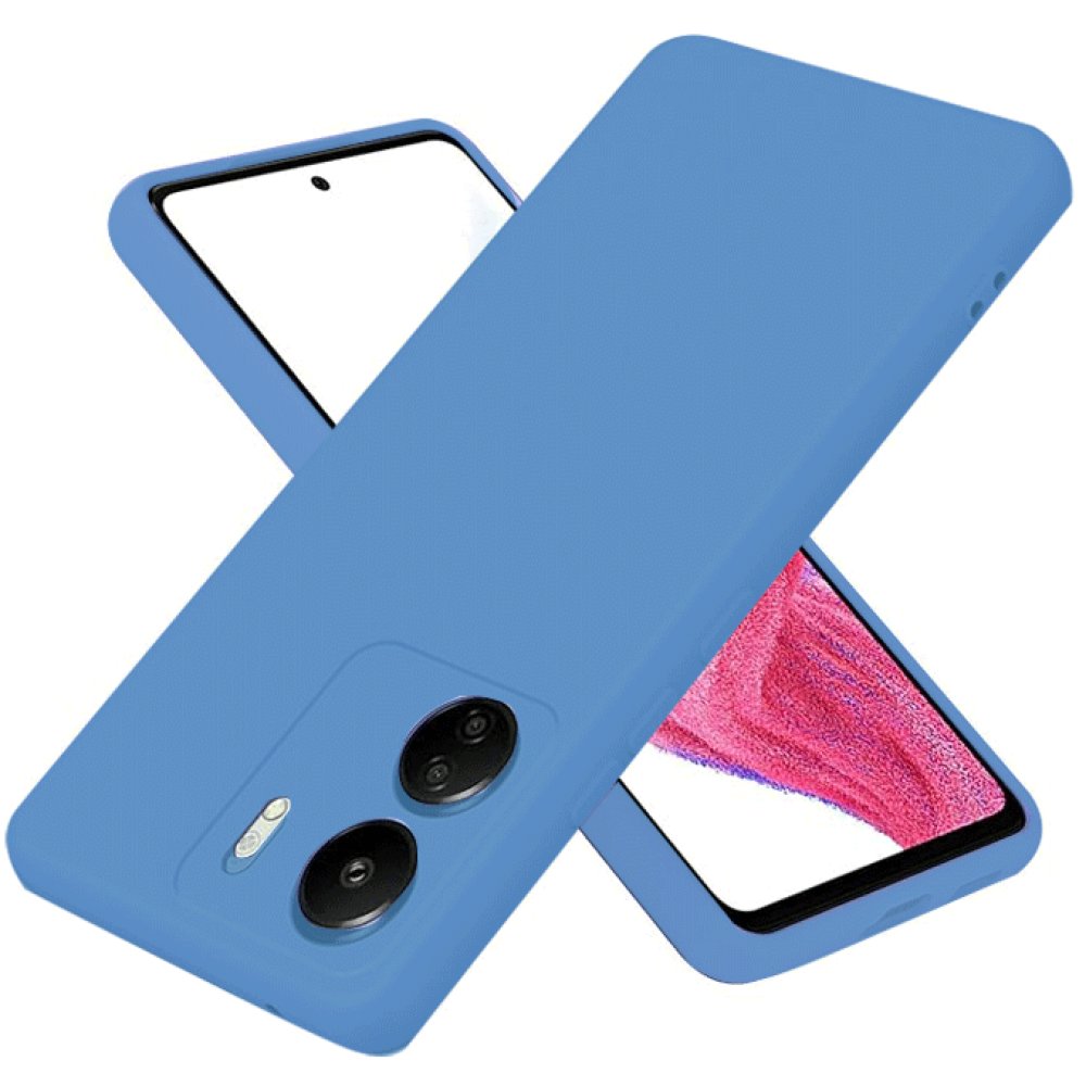  Xiaomi Poco C65 Kılıf First Silikon - Mavi
