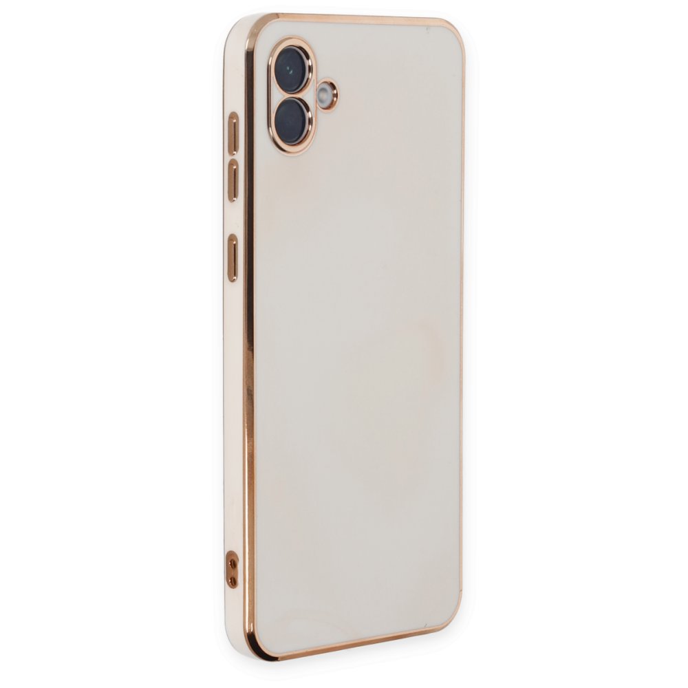  Samsung Galaxy A04 Kılıf Volet Silikon - Beyaz
