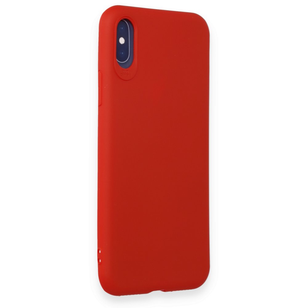 iPhone XS Kılıf First Silikon - Kırmızı iPhone XS Kılıf First Silikon - Kırmızı