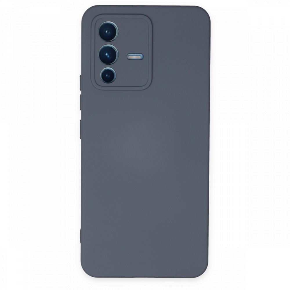 Vivo V23 5G Kılıf Nano içi Kadife Silikon - Gri Vivo V23 5G Kılıf Nano içi Kadife Silikon - Gri