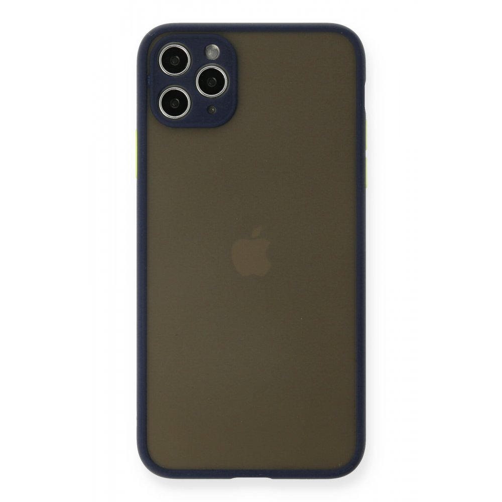 iPhone 11 Pro Max Kılıf Montreal Silikon Kapak - Lacivert iPhone 11 Pro Max Kılıf Montreal Silikon Kapak - Lacivert