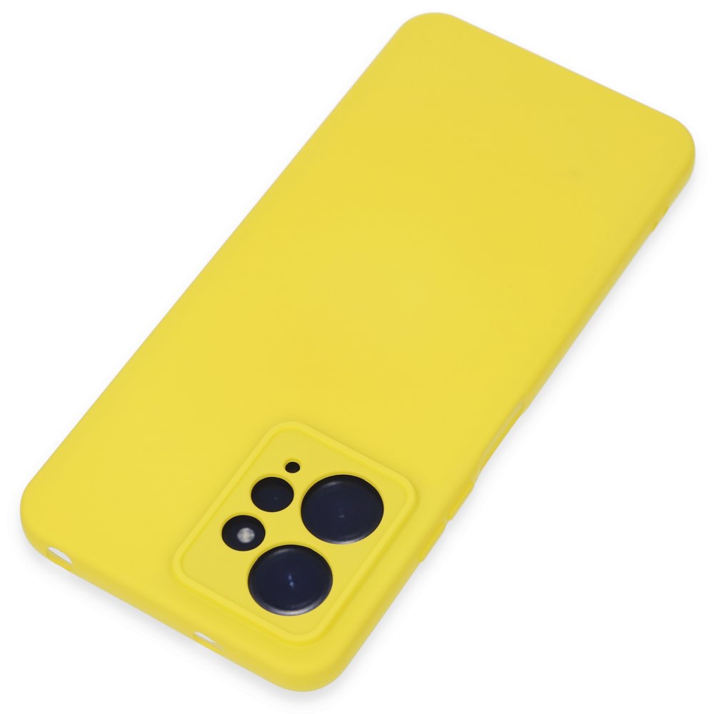 Redmi Note 12 4G Kılıf Nano içi Kadife Silikon - Sarı Redmi Note 12 4G Kılıf Nano içi Kadife Silikon - Sarı
