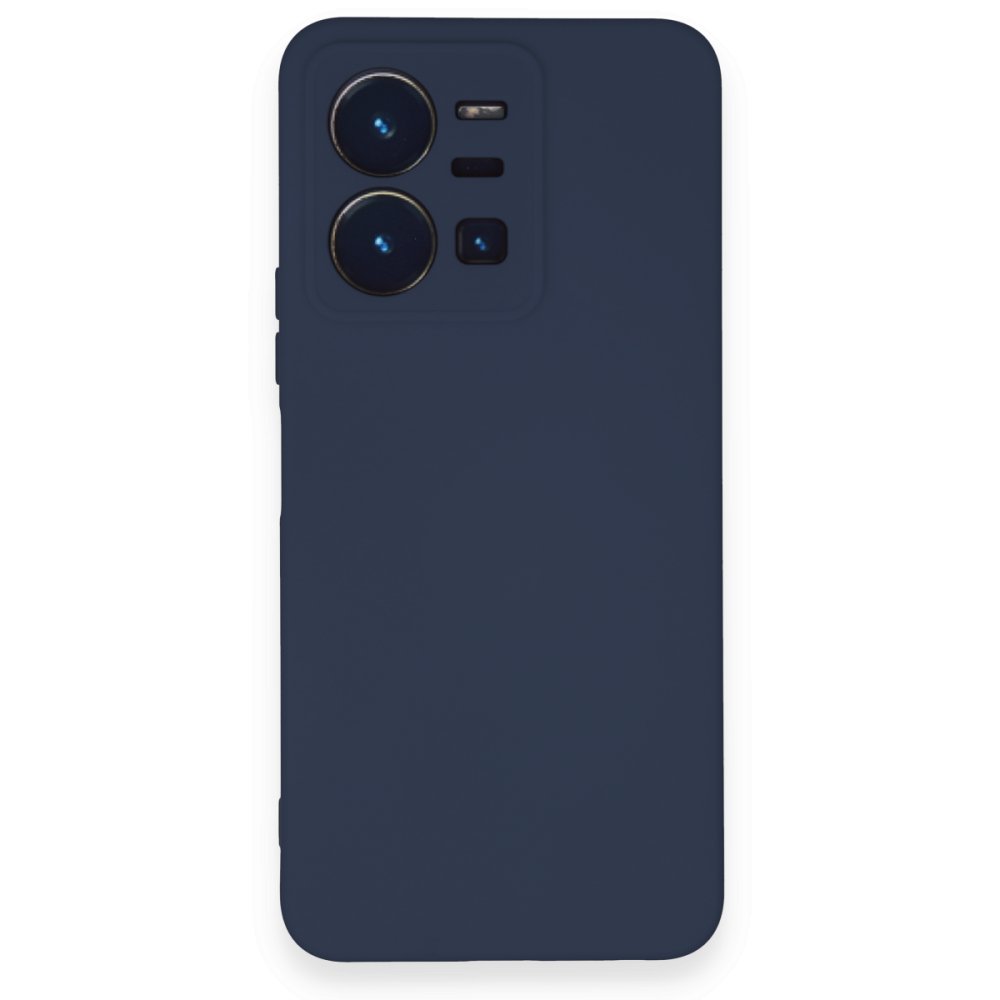 Vivo Y35 Kılıf Nano içi Kadife Silikon - Lacivert Vivo Y35 Kılıf Nano içi Kadife Silikon - Lacivert