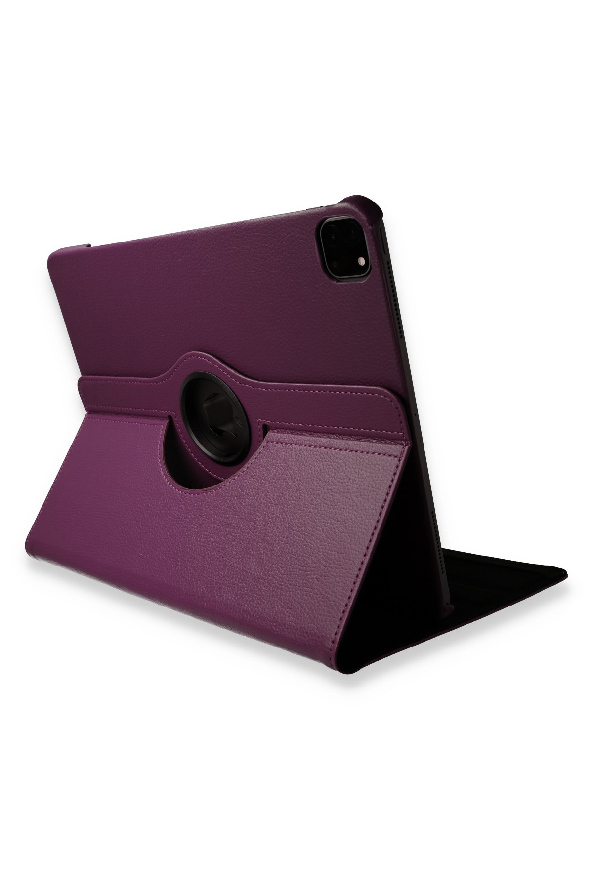  iPad Pro 12.9 (2018) Kılıf 360 Tablet Deri Kılıf - Mürdüm